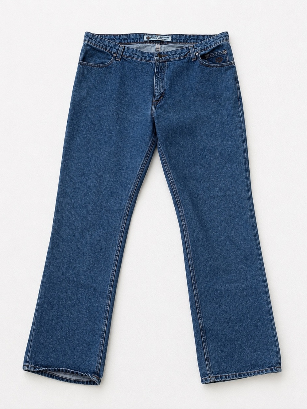 Harley Davidson Women’s Bootcut Jeans Size 18 Long Blue Denim Vintage Retro